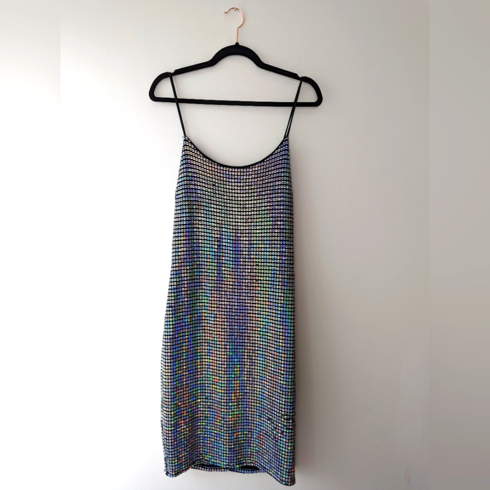 Holographic Sequin Bodycon Dress